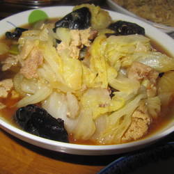 大白菜炖冻豆腐的做法[图]