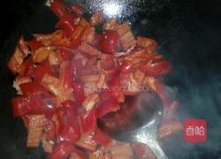 猪肝炒红椒的做法图解3