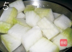 豆鼓烧冬瓜的做法图解5