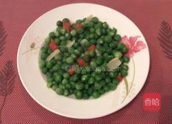 微波炉版素炒豌豆的做法图解5