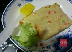 鸡蛋饼卷生菜的做法图解6