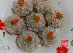 胡萝卜肉馅糯米珍珠丸的做法图解6
