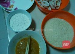 脆香鱿鱼圈的做法图解1