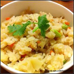 风鲜菇竹笋炊饭的做法[图]