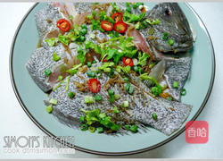 冬菜蒸比目鱼的做法图解4