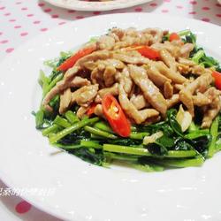 肉丝炒空心菜的做法[图]