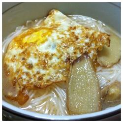 麻油鸡蛋面线的做法[图]