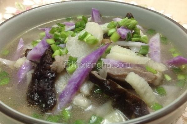 双色山药香菇汤