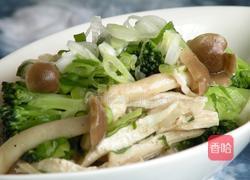 盐水菇菇鸡丝的做法图解8