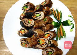 海苔肉卷的做法图解4