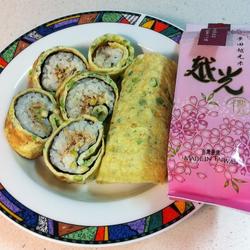 葱蛋夀司饭团的做法[图]