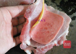 蓝带起司猪排的做法图解3