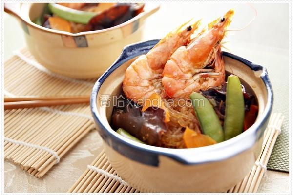 XO酱鲜虾粉丝煲
