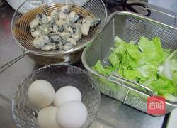 白菜鲜蚵煎蛋的做法图解1