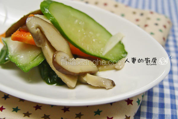 食蔬炒鲜菇