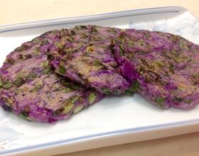 韮菜紫山药煎饼[图]