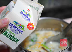 牛奶鱼翅鲍鱼粥的做法图解6