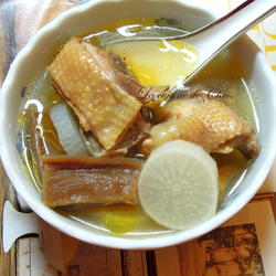 菜脯鸡汤的做法[图]