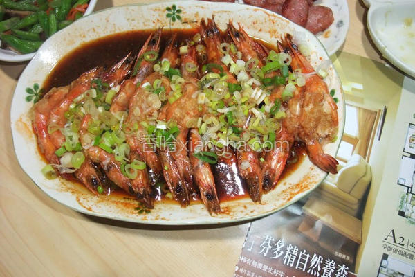 蚝油蒜泥虾