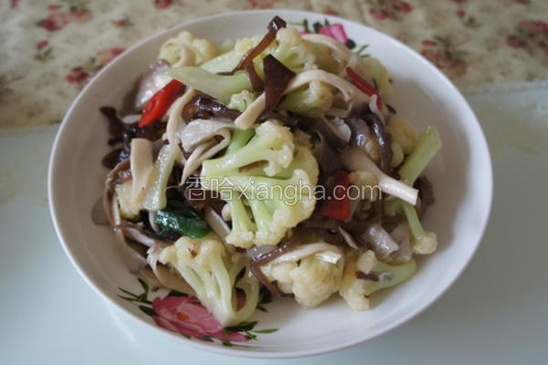 花椰菜炒舞茸菇