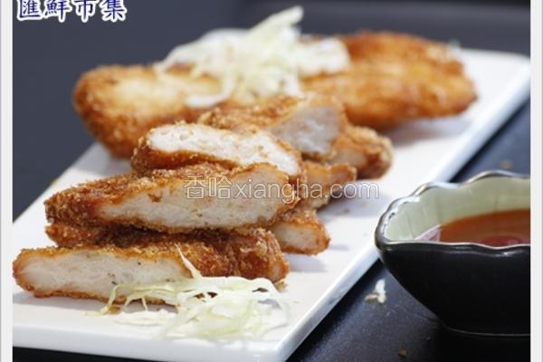 墨鱼金勾虾排