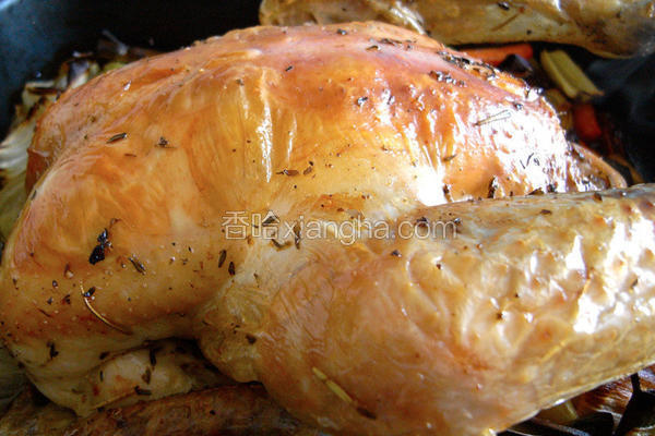 香草烤全鸡