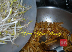 干丝炒豆芽的做法图解4
