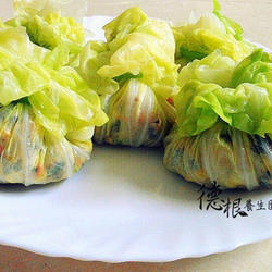 素食高丽菜福袋的做法[图]