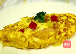 鲜蔬起司欧姆蛋卷的做法图解7