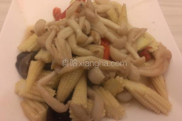 菇菇炒玉米笋