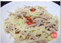 竹笋炒肉丝的做法图解5