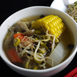 黑豆芽味噌汤的做法[图]