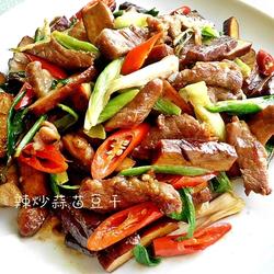 辣炒蒜苗豆干的做法[图]