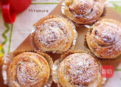 蔓越莓栗子起司卷的做法图解7