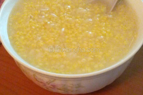 煮小米麦片粥☆