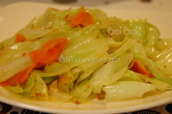 干贝酱炒高丽菜