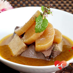 大根鸭血麻辣锅的做法[图]