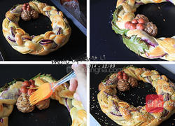 耶诞花圈面包‧爱的做法图解10