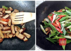 辣炒蒜苗豆干的做法图解3