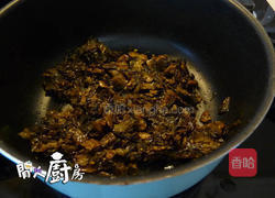 雪菜毛豆的做法图解3