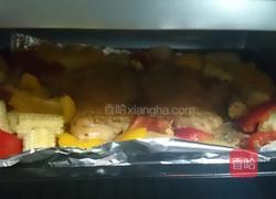 缤纷食蔬烤鸡的做法图解2