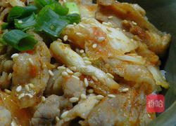 黄金泡菜猪肉盖饭的做法图解6