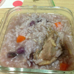 鸡肉紫心地瓜粥的做法[图]