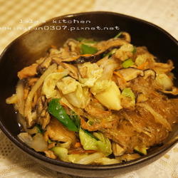 沙茶炒冬粉的做法[图]