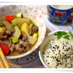 味噌猪肉炖蔬菜的做法[图]