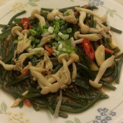 雪白菇炒海带丝的做法[图]