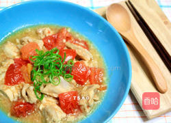 番茄蒸嫩鸡的做法图解7