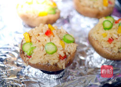 味噌焗奶香冬菇盅的做法图解8