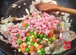 起司鲜虾杂菜锅饼的做法图解2