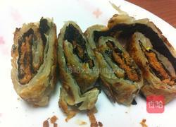 海苔肉松葱油饼的做法图解3